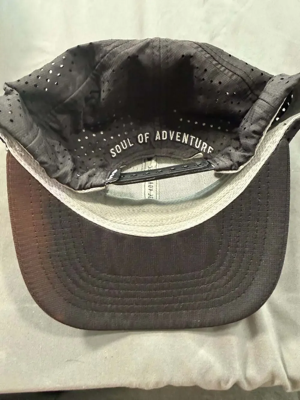 SA Soul of Adventure USA Flag Black Performance Snapback Hat One Size